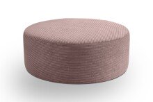 Polsterhocker >Kolo< in altrosa, Cord - 103x39x103cm (BxHxT)