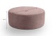 Polsterhocker >Kolo< in altrosa, Cord - 103x39x103cm (BxHxT)