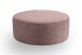 Polsterhocker >Kolo< in altrosa, Cord - 103x39x103cm (BxHxT)