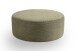 Polsterhocker >Kolo< in khaki, Cord - 103x39x103cm (BxHxT)