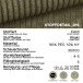 Polsterhocker >Kolo< in khaki, Cord - 103x39x103cm (BxHxT)