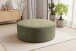 Polsterhocker >Kolo< in khaki, Cord - 103x39x103cm (BxHxT)