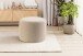 Polsterhocker >Kolo< in beige, Boucle - 51x41x51cm (BxHxT)