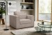 Sessel >Almera< in braun-beige, Cord - 120x92x112cm (BxHxT)