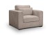 Sessel >Almera< in braun-beige, Cord - 120x92x112cm (BxHxT)