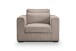 Sessel >Almera< in braun-beige, Cord - 120x92x112cm (BxHxT)