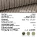 Sessel >Almera< in braun-beige, Cord - 120x92x112cm (BxHxT)