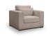 Sessel >Almera< in braun-beige, Cord - 120x92x112cm (BxHxT)