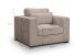 Sessel >Almera< in braun-beige, Cord - 120x92x112cm (BxHxT)