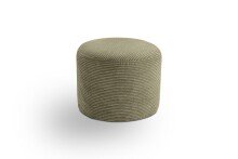 Polsterhocker >Kolo< in khaki, Cord - 51x41x51cm (BxHxT)