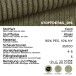Polsterhocker >Kolo< in khaki, Cord - 51x41x51cm (BxHxT)