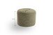 Polsterhocker >Kolo< in khaki, Cord - 51x41x51cm (BxHxT)