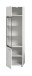 Vitrine >Ice< in Weiß / Weiß Hochglanz - 45x160x34cm (BxHxT)