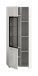 Vitrine >Ice< in Weiß / Weiß Hochglanz - 60x160x34cm (BxHxT)