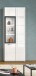 Vitrine >Ice< in Weiß / Weiß Hochglanz - 60x160x34cm (BxHxT)