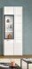 Vitrine >Ice< in Weiß / Weiß Hochglanz - 60x160x34cm (BxHxT)