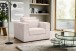 Sessel >Almera< in braun-beige, Cord - 120x92x112cm (BxHxT)