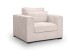 Sessel >Almera< in braun-beige, Cord - 120x92x112cm (BxHxT)