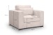 Sessel >Almera< in braun-beige, Cord - 120x92x112cm (BxHxT)