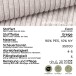 Sessel >Almera< in braun-beige, Cord - 120x92x112cm (BxHxT)