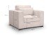 Sessel >Almera< in braun-beige, Cord - 120x92x112cm (BxHxT)