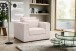 Sessel >Almera< in braun-beige, Cord - 120x92x112cm (BxHxT)