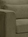 Sofa >Almera< in khaki, Cord - 120x92x112cm (BxHxT)
