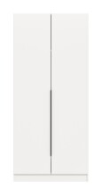 Kleiderschrank >Kopenhagen< in Weiß - 80x181x52cm (BxHxT)