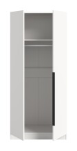Kleiderschrank >Kopenhagen< in Weiß - 80x181x52cm (BxHxT)