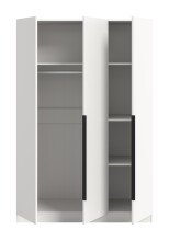 Kleiderschrank >Kopenhagen< in Weiß - 120x181x52cm (BxHxT)