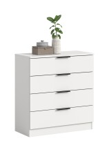 Kommode >Kopenhagen< in Weiß - 74x80x35cm (BxHxT)