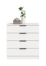 Kommode >Kopenhagen< in Weiß - 74x80x35cm (BxHxT)