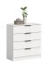 Kommode >Kopenhagen< in Weiß - 74x80x35cm (BxHxT)