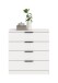 Kommode >Kopenhagen< in Weiß - 74x80x35cm (BxHxT)
