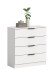 Kommode >Kopenhagen< in Weiß - 74x80x35cm (BxHxT)