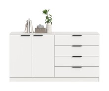 Kommode >Kopenhagen< in Weiß - 148x80x35cm (BxHxT)