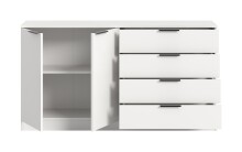 Kommode >Kopenhagen< in Weiß - 148x80x35cm (BxHxT)