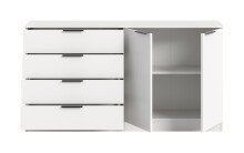 Kommode >Kopenhagen< in Weiß - 148x80x35cm (BxHxT)