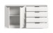 Kommode >Kopenhagen< in Weiß - 148x80x35cm (BxHxT)
