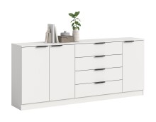 Sideboard >Kopenhagen< in Weiß - 185x80x35cm (BxHxT)