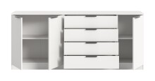 Sideboard >Kopenhagen< in Weiß - 185x80x35cm (BxHxT)
