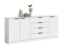 Sideboard >Kopenhagen< in Weiß - 185x80x35cm (BxHxT)