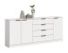 Sideboard >Kopenhagen< in Weiß - 185x80x35cm (BxHxT)