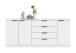Sideboard >Kopenhagen< in Weiß - 185x80x35cm (BxHxT)