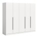 Kleiderschrank >Kopenhagen< in Weiß - 200x181x52cm (BxHxT)