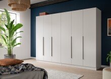 Kleiderschrank >Kopenhagen< in Weiß -...