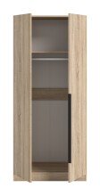 Kleiderschrank >Kopenhagen< in Sonoma Eiche - 80x181x52cm (BxHxT)
