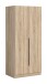 Kleiderschrank >Kopenhagen< in Sonoma Eiche - 80x181x52cm (BxHxT)