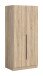 Kleiderschrank >Kopenhagen< in Sonoma Eiche - 80x181x52cm (BxHxT)