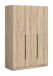 Kleiderschrank >Kopenhagen< in Sonoma Eiche - 120x181x52cm (BxHxT)